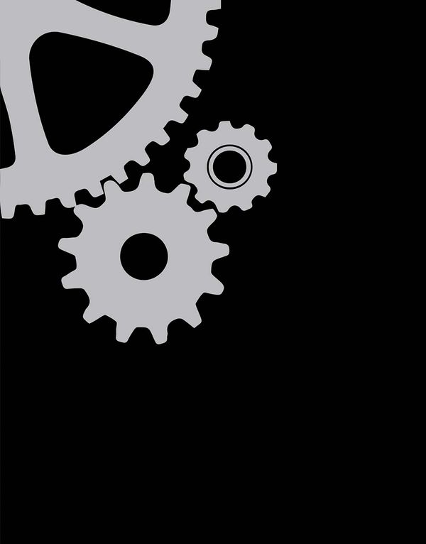 Gear (Black) - 200 Page Notebook