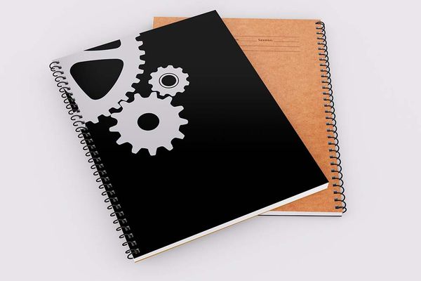 Gear (Black) - Demy Notebook