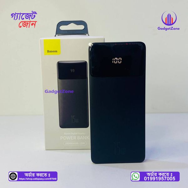 Baseus Bipow Digital Display 15W 10,000mAh Power Bank 💥