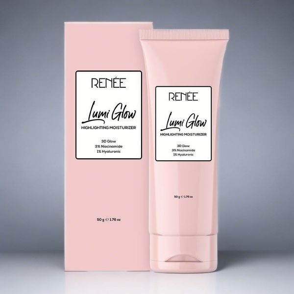 RENEE Lumi Glow Highlighting Moisturizer | Enriched with 3% Niacinamide & 1% Hyaluronic Acid | Prevents Photoaging & UV Damage | Reduces Pigmentation, Fine Lines & Wrinkles | Non-Sticky | Glowing Skin | 50g