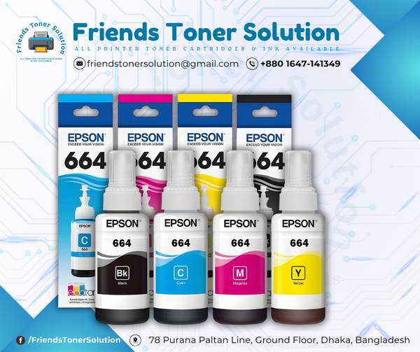 Epson 664 Ink Bottle (Full Set) Original