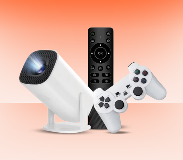 P30 Max Android 4K Projector + Video Game Console Combo