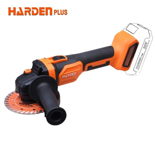 HARDEN 5" 20V Cordless Brushless Angle Grinder, 125mm, Tool Only (Battery & Charger Not Include) , 5000-8500 RPM , Digital Speed Control; Model: 756328