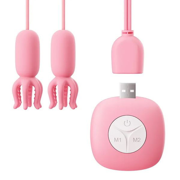 Nipple Clip Vibrator Self Pleasure Sex Toy for Women Octopus Stimulator Breast Tease Stimulating Toy Female Masturbation