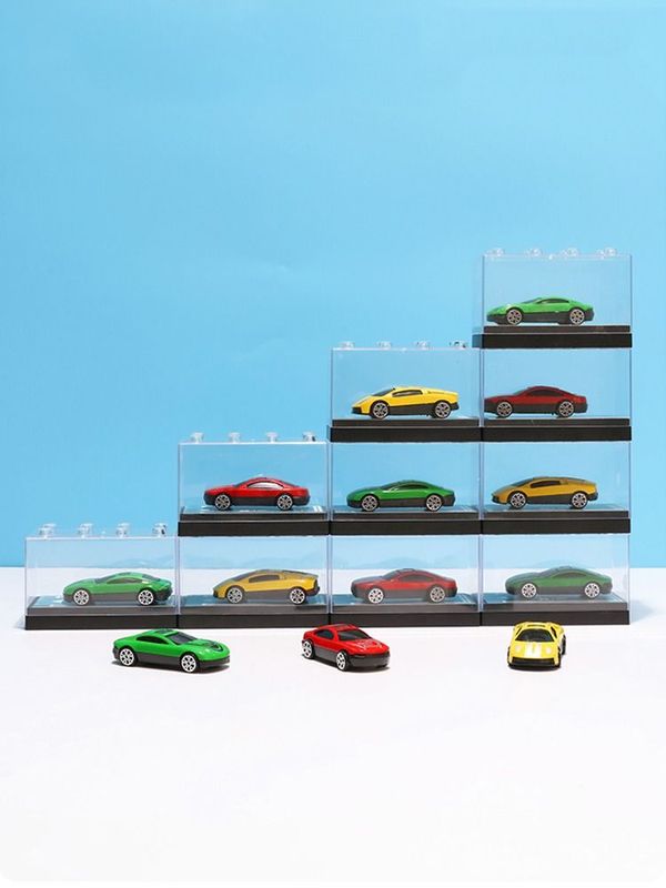 Die Cast Transparent Stackable Block Storage Display Box