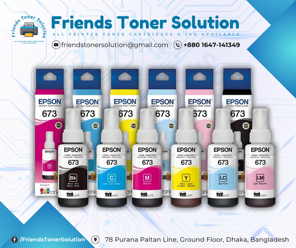 Epson 673 Ink Bottle (Full Set) Original