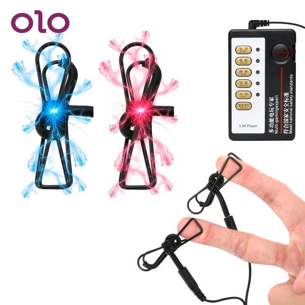 Electric Shock Nipple Clips Nipple Clamps Sex Tool For Couples Electro Breast Massager Medical Themed Toy Sex Toys for Women