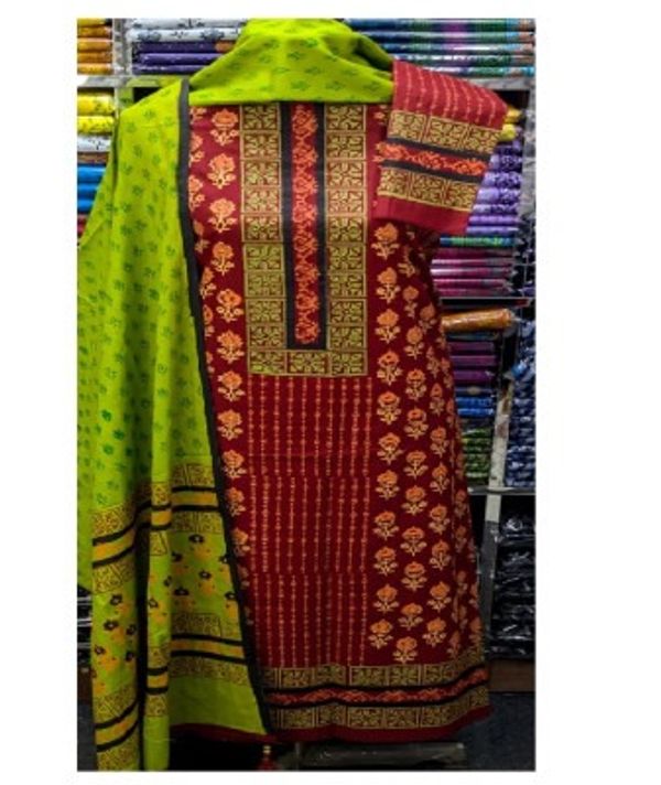 New Exclushive Collection High Qualitiey Cotton Printed Three Piece