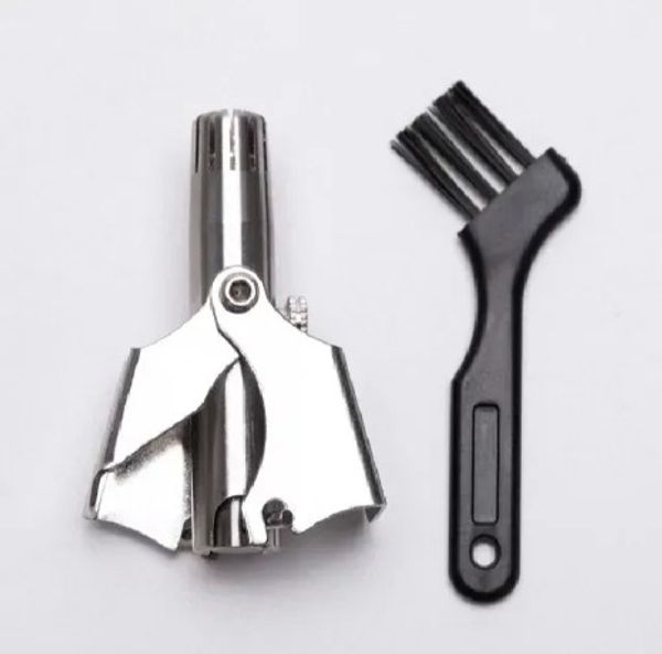 Mini Nose Hair trimmer for Men. Manual Metal Handle Nose trimmer for precise grooming