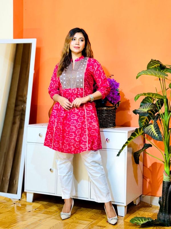 Batik Kurti(Anha106)