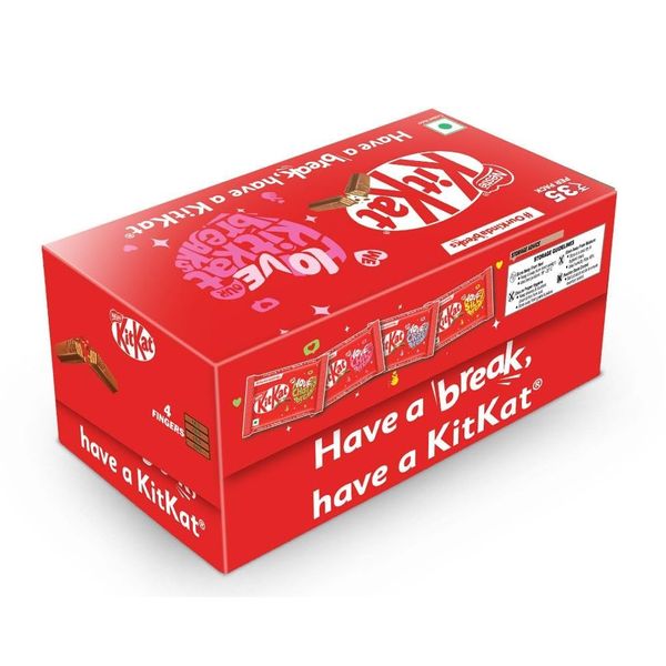 KITKAT 4 Finger, Chocolat, Pack Of 21 Units X 38.5 G Each, 808.5 Gram Full Max