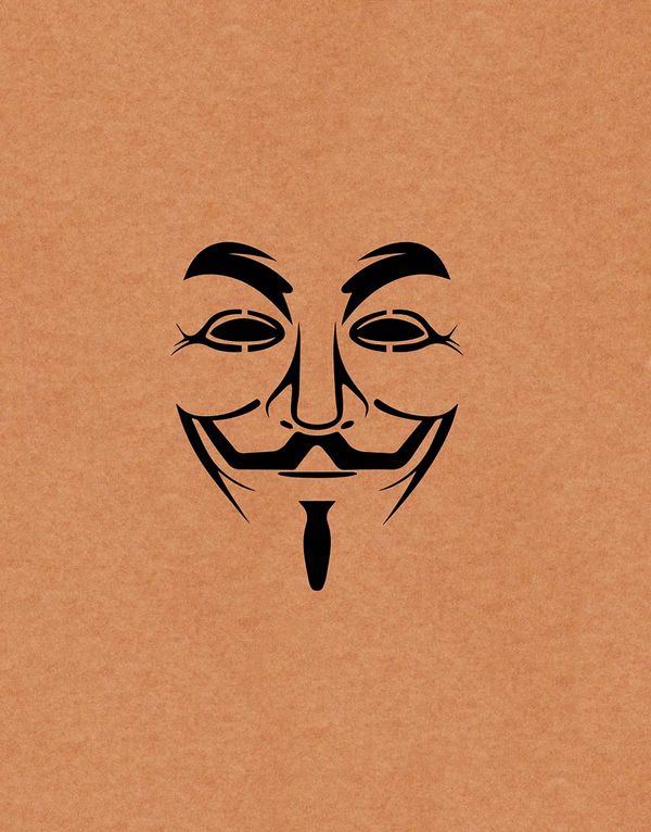 Anonymous (Brown) - 200 Page Notebook