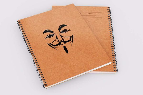 Anonymous (Brown) - Demy Notebook