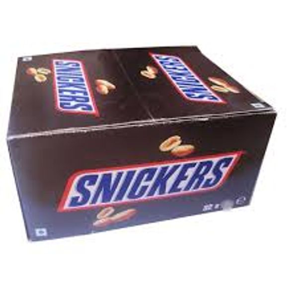 sniker chocolate 20rs 24gm. 32 pcs. 1 box