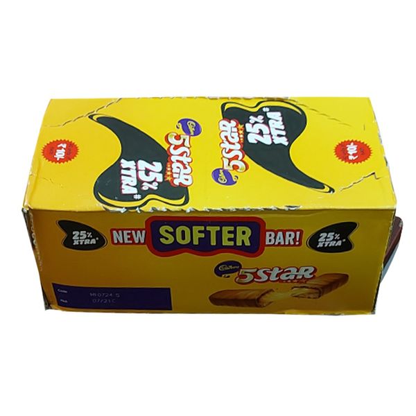 5 Star Chocolate Bar - 40pcs Full Box - 25gm - Indian 1 box