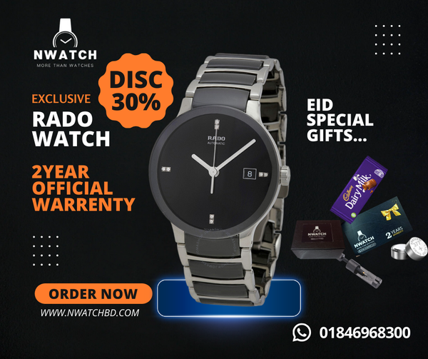 Rado Centrix jubilee watch Silver black