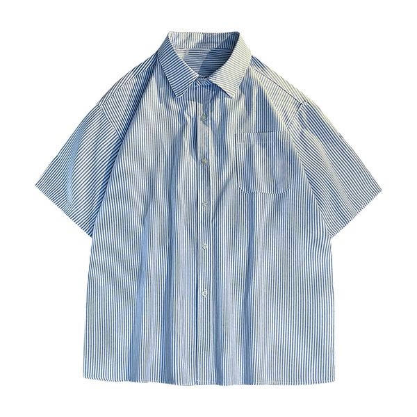 vintage drop shoulder half sleeve loose fit shirt - Image 3
