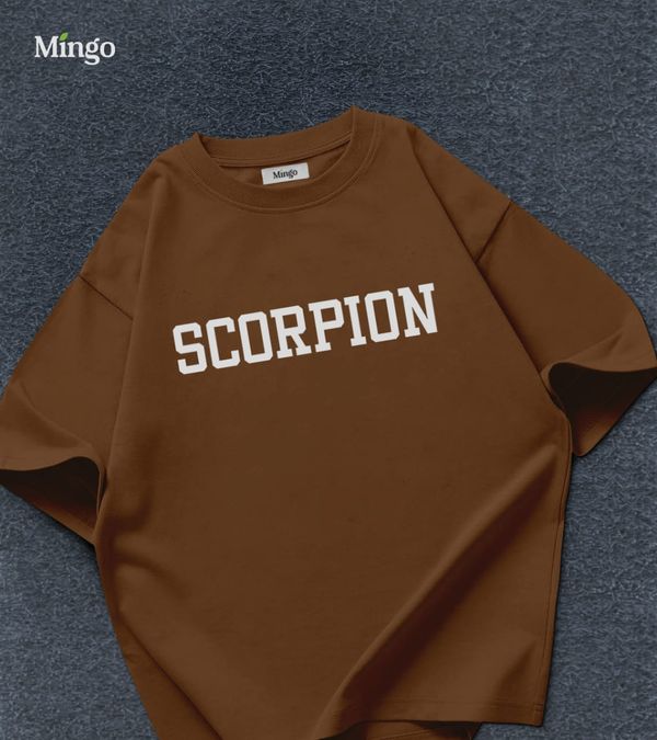 Scorpion - Coffee Dropshoulder - Image 1