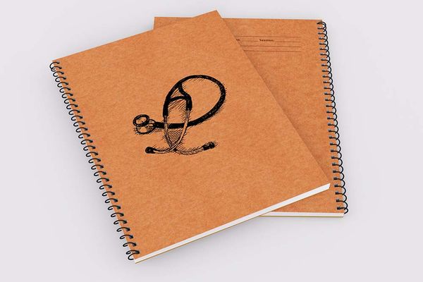 Stethoscope 1 (Brown) - Demy Notebook