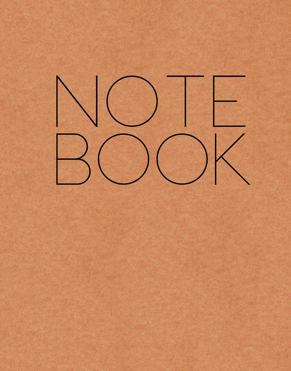 NOTE BOOK (Brown) - 200 Page Notebook