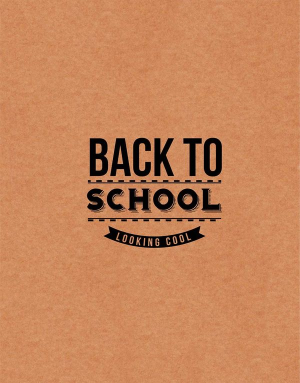 Back to School (Brown) - 200 Page Notebook