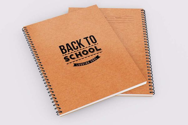 Back to School (Brown) - Demy Notebook