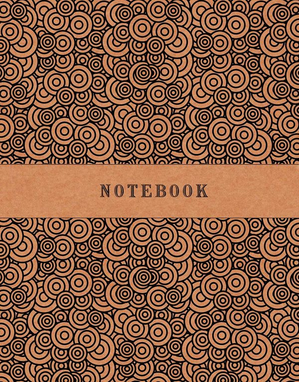 Circular Pattern (Brown) - 200 Page Notebook
