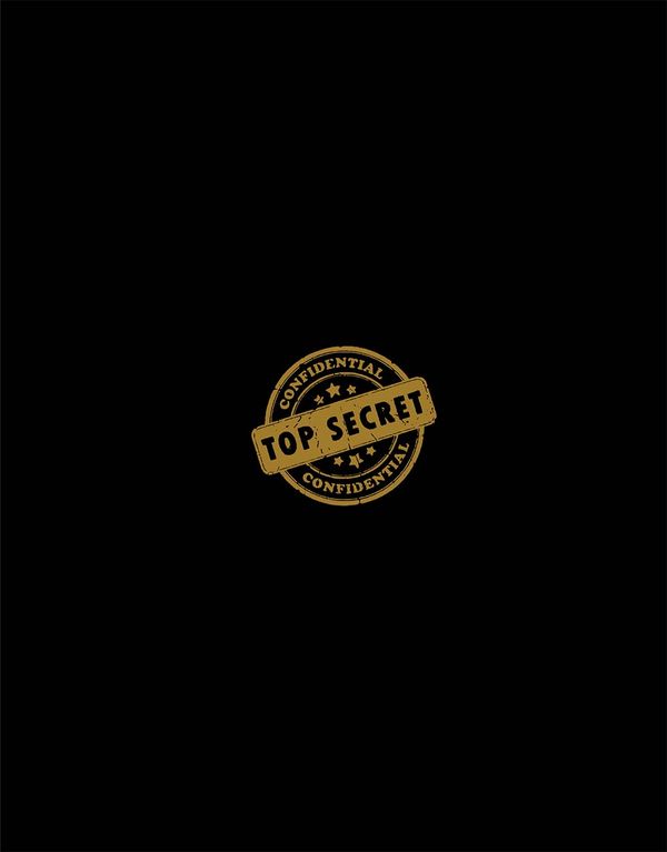 Top Secret (Black) - 200 Page Notebook