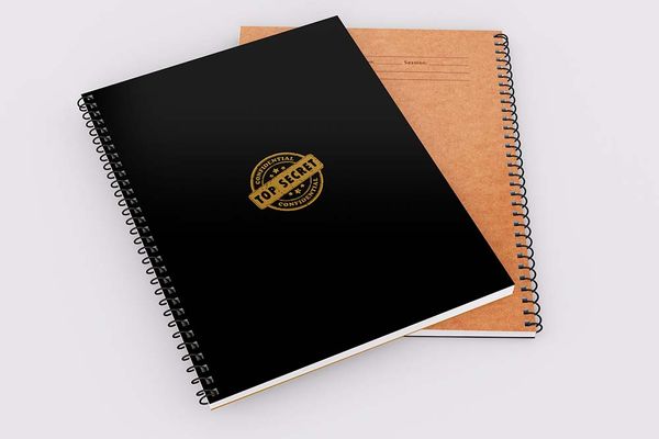 Top Secret (Black) - Demy Notebook