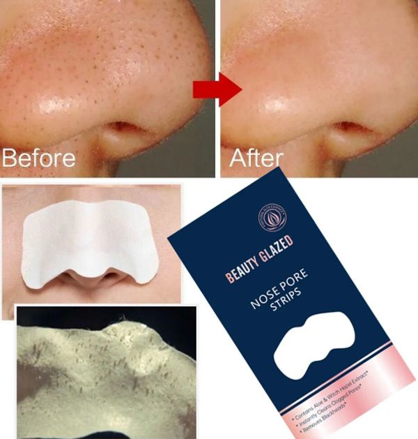 đ¤ Beauty Glazed Nose Pore Strips â 5 Pics Set