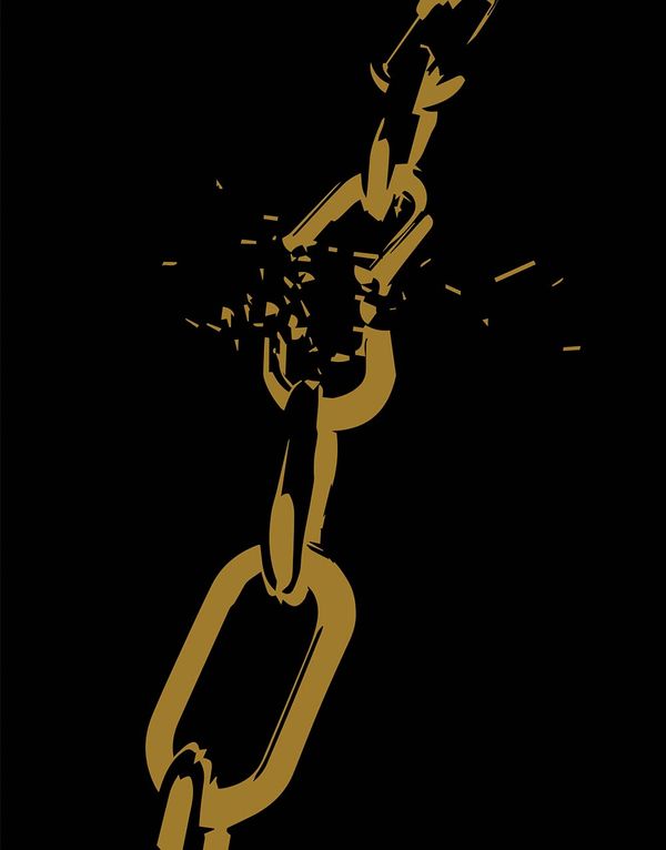 Chain Breaker (Black) - 200 Page Notebook
