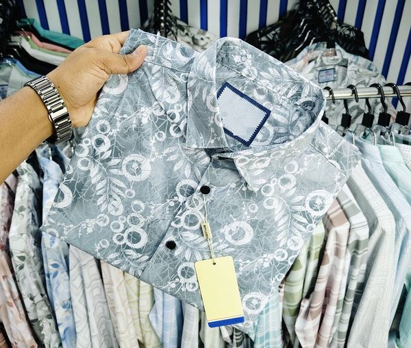 Pure Cotton Half Sleeve Print Shirt for Men's