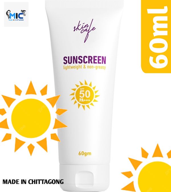 Skin Cafe Sunscreen SPF 50 PA+++ Lightweight & Non-Greasy