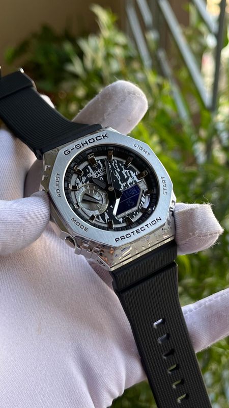 GM2100 TIGER TEXTURE SILVER BLACK (AAA)