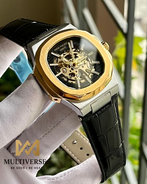 PP NAUTILUS SKELETON AUTO BLACK BELT GOLD BODY (SEMI AAA)