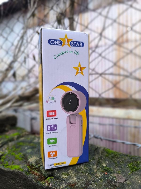 One Star Rechargeable Mini Hand Fan