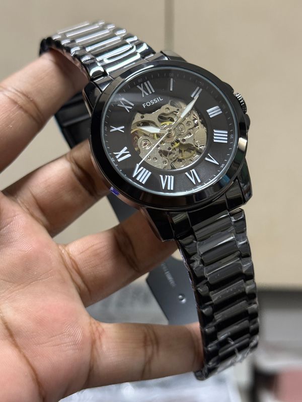 FOSSIL AUTO FULL BLACK CLIP LOCK