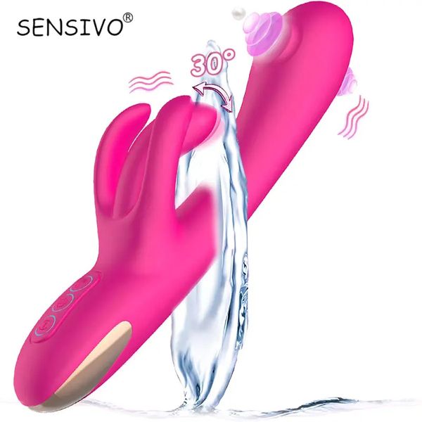 G spot Tapping Dildo Vibrator with Clit Massaging & Vibration Clitoris Vaginal Stimulator Adult Masturbation Massager for Women
