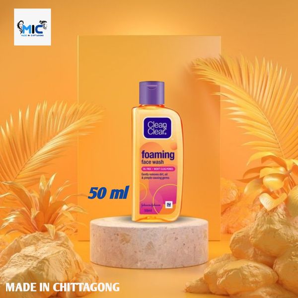 CLEAN & CLEAR Foaming Face Wash no add