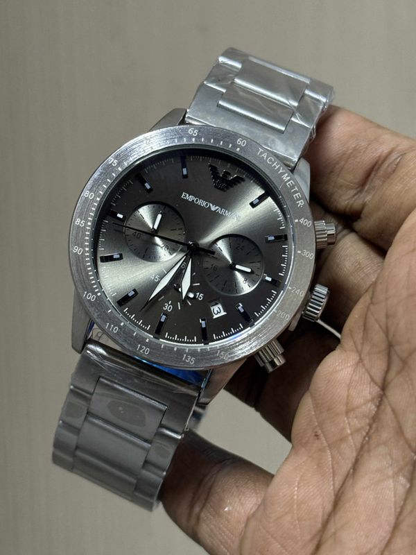 ARMANI CH MATT SILVER GREY DIAL