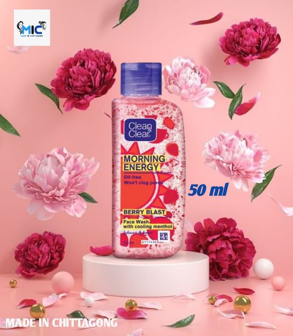 Clean & Clear Morning Energy Berry Blast Face Wash (50ml)
