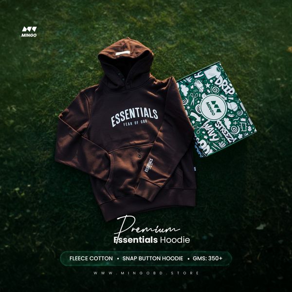 Essential Hoodie- Dark Mulberry - Image 1