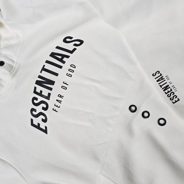 Essential Hoodie- White - Image 2