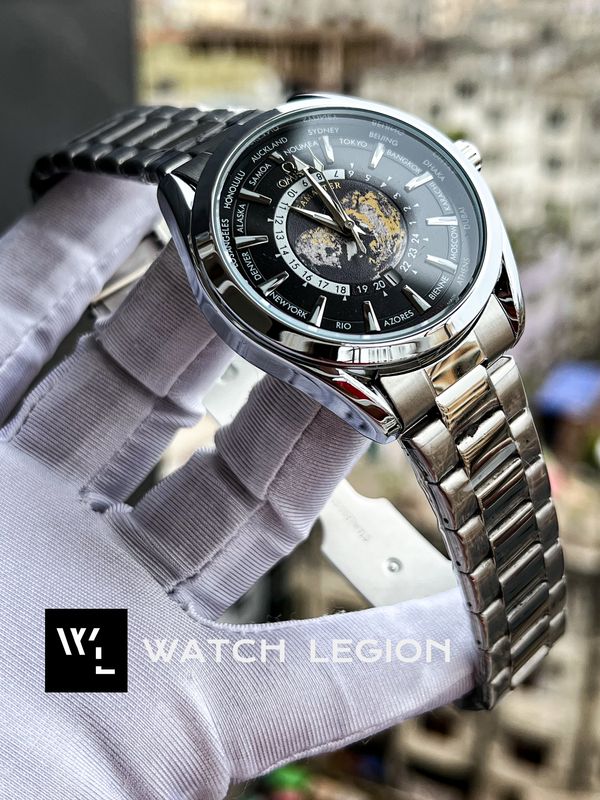 OMEGA WORLD TIMMER BLACK