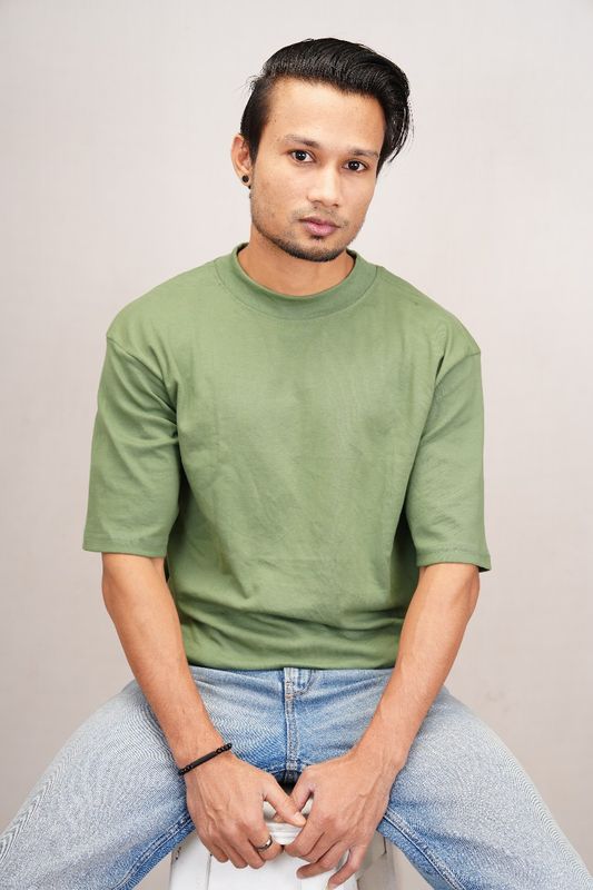 Basic Dropshoulder - Olive