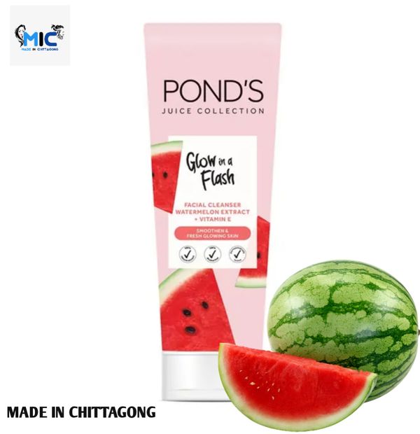 Ponds Juice Collection Glow In A Flash Facial Cleanser - 90g
