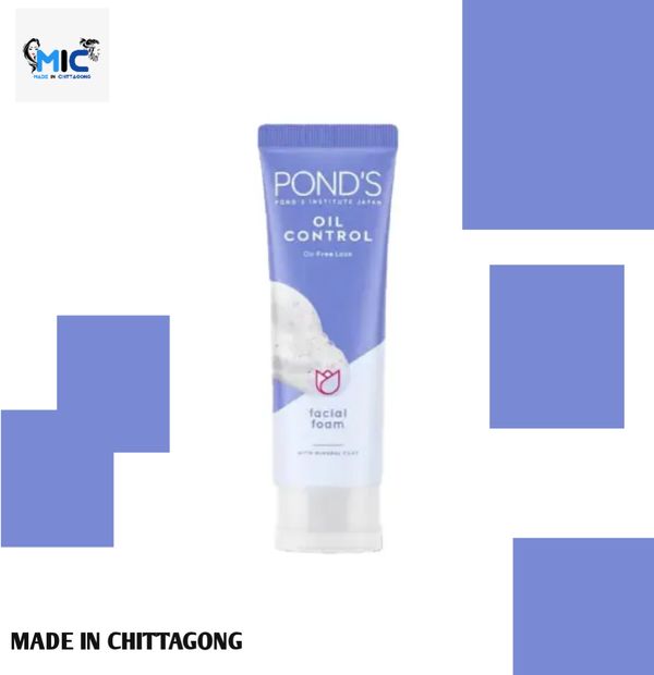 Ponds Oil Control -Oil Free Look Facial Foam - 100g