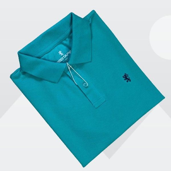 Red Tape Men's Sea Green Polo T-shirt