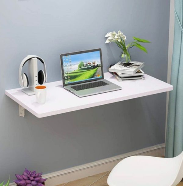 Folding wall table