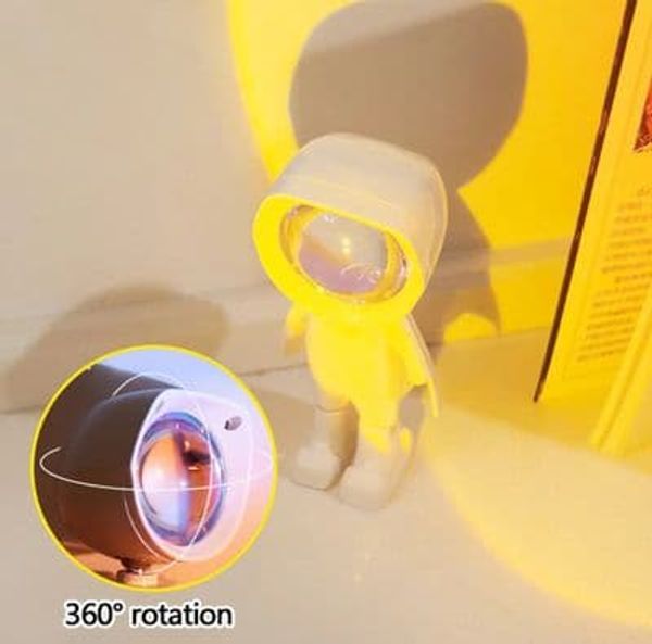 🌓 360° Sunset Projection LED Light – Portable Mood Enhancer